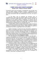 Localizar constelaciones en el cielo