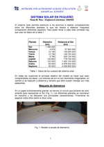 El sistema Solar en pequeño