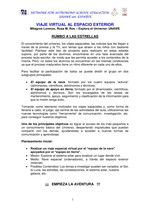 Viaje virtual al espacio
